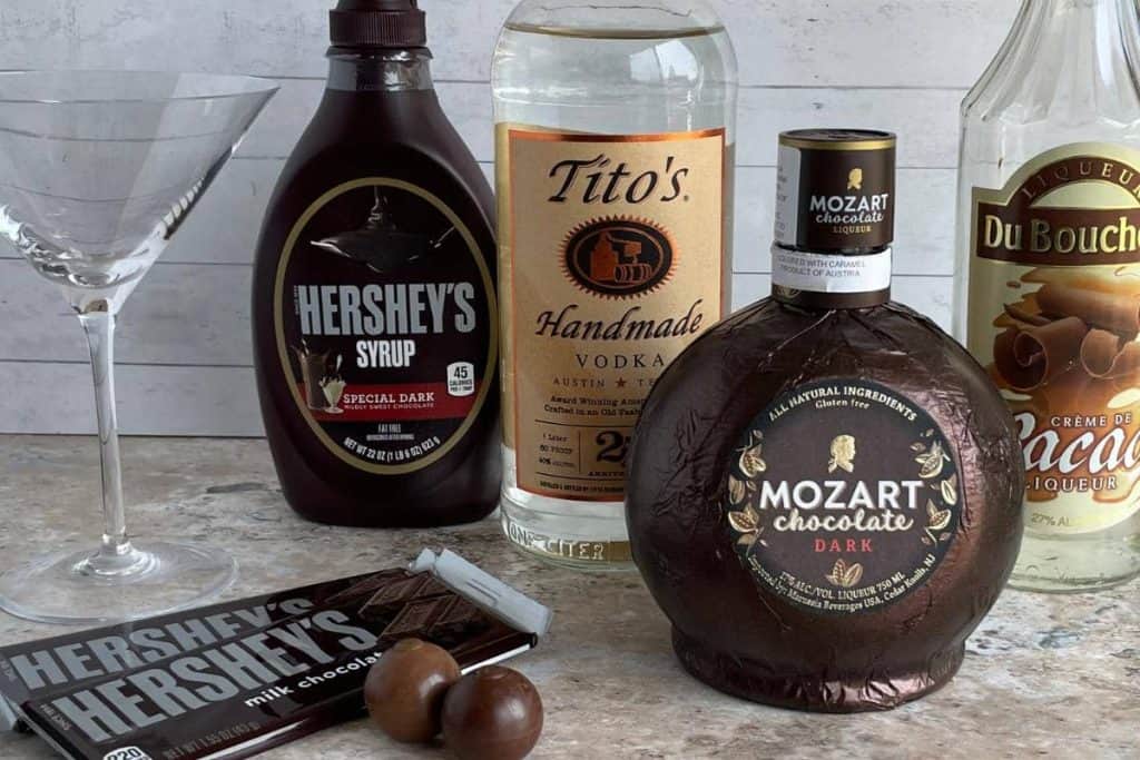 ingredients for chocolate martini