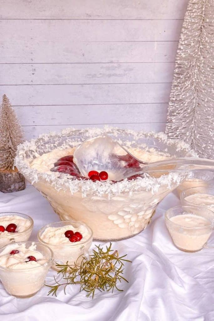 white Christmas punch