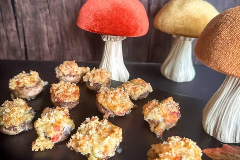 Seafood Stuffed Mushroom Caps