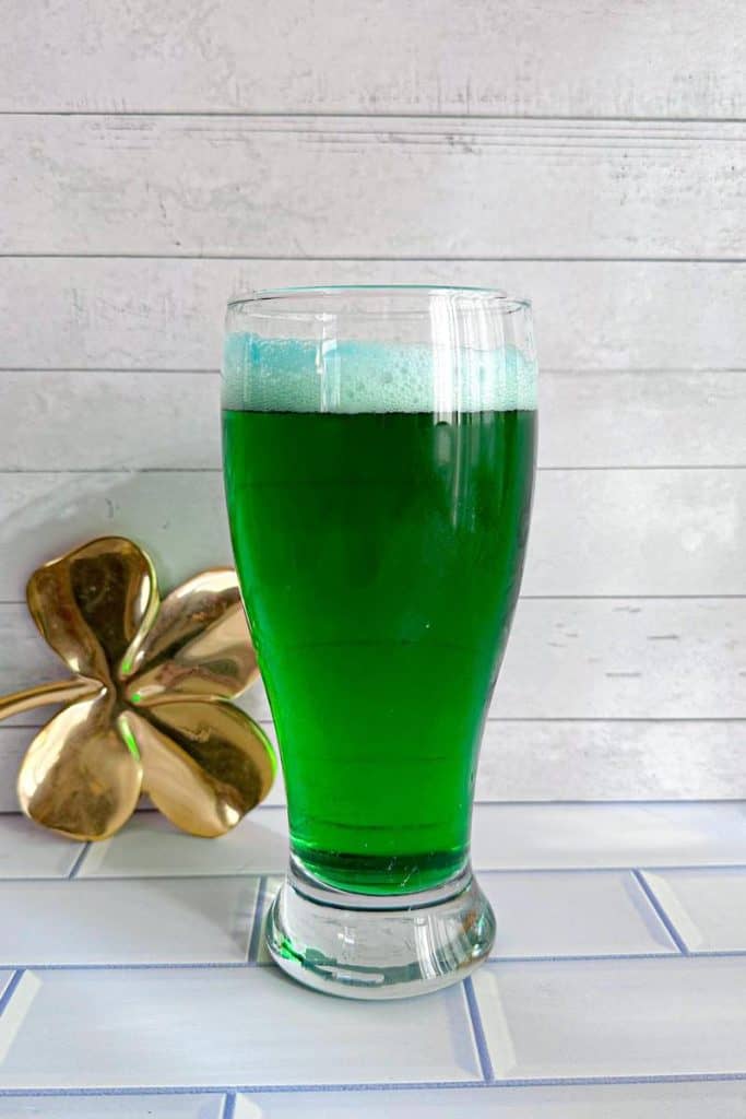 green beer in glass