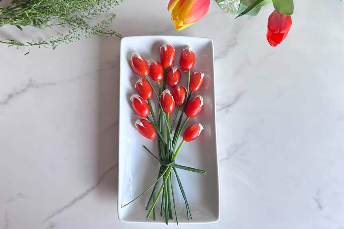 Stuffed Cherry Tomato Tulip Bouquet